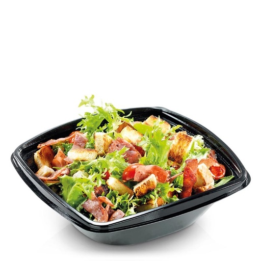 [PVN583] BOL NEGRO CON TAPA TRANSPARENTE PLA 720 ML