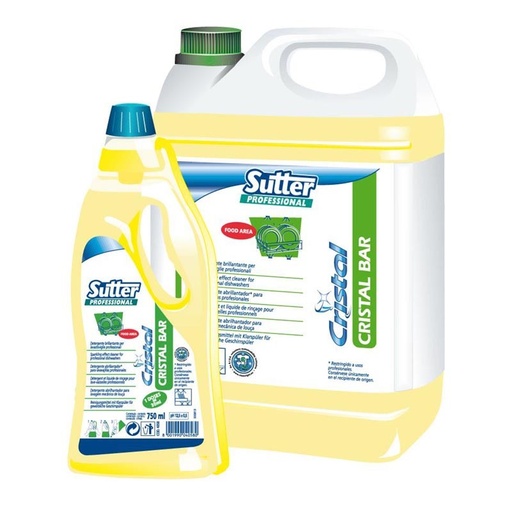 [419700] CRISTAL BAR, DETERGENTE ABRILLANTADOR PARA LAVAVAJILLAS