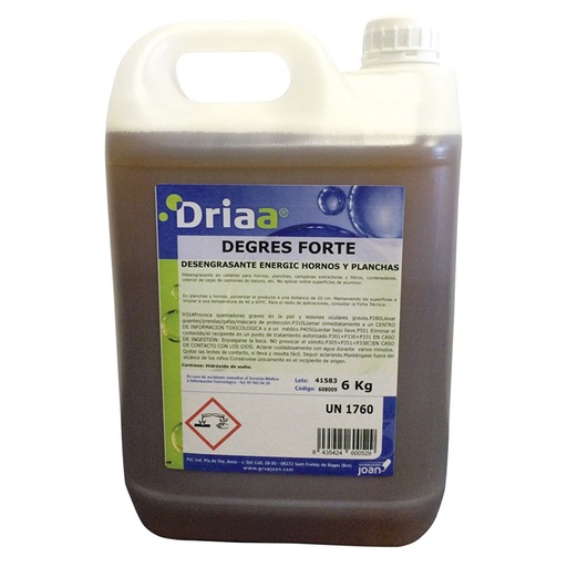 [608009] Degres Forte, Desengrasante Energético Driaa