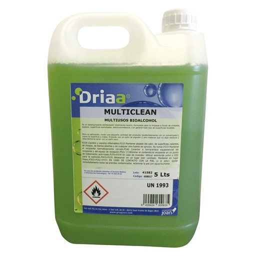 [608017] Multiclean, Multiusos Bioalcohol Driaa