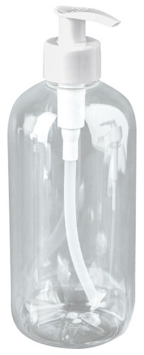 [KBPET500D28-T] BOTELLA CON DOSIFICADOR DE 500 ML