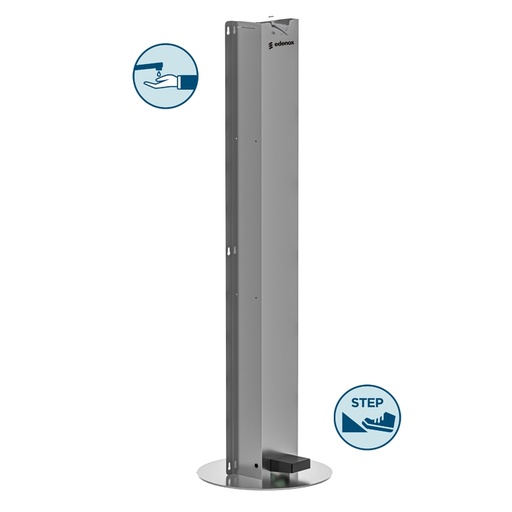 [19078870] Dispensador inox DVG-I Dispensador de pie de gel antivandálico accionado por pedal