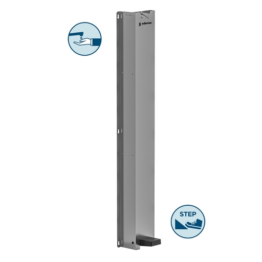 [19078858] Dispensador inox DGM-I Dispensador mural de gel antivandálico accionado por pedal