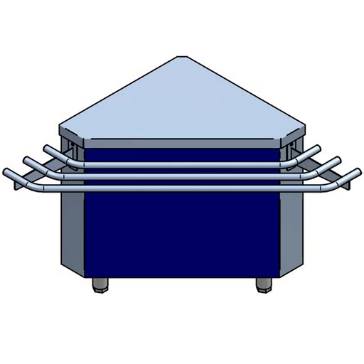 [19092512] Mueble ángulo externo 90º para self-service
