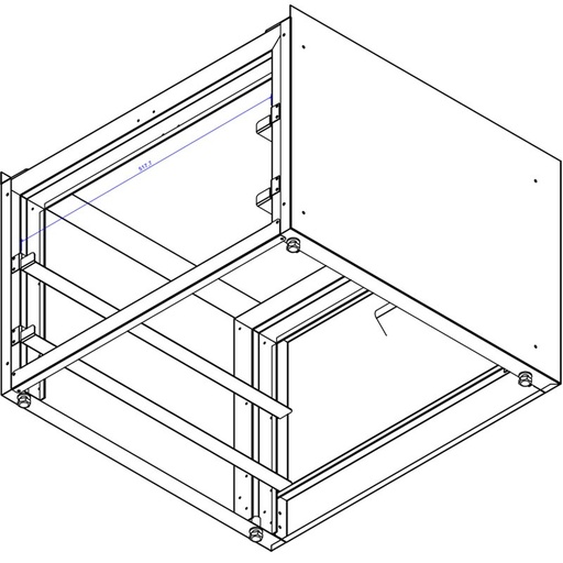 [19017114] Peana suplementaria para lavavajillas frontal altura aprox. puerta abierta 780 mm