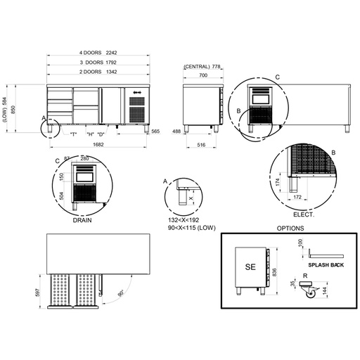 [19059858] Mesa refrigerada gastronorm MPG-135 HC PC