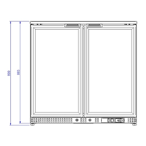[19048081] Cristal inox ETB-135 1375 x 565 x 900 mm