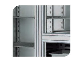 [19060220] Armario refrigerado inox con compartimento para congelados Serie 700 APCS-1403 HC