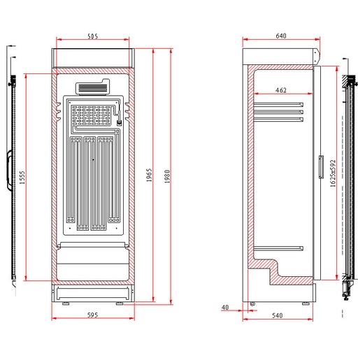 [19096995] Armario refrigerado expositor de bebidas NLK-300 S1