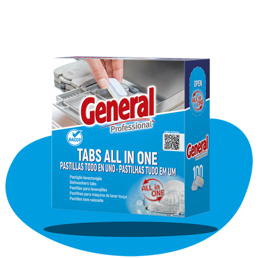[G712600] Tabs All In One, Pastillas Para Lavavajillas 100 Pastillas