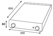 [19001571] Placa vitrocerámica 2 placas 340x500 mm
