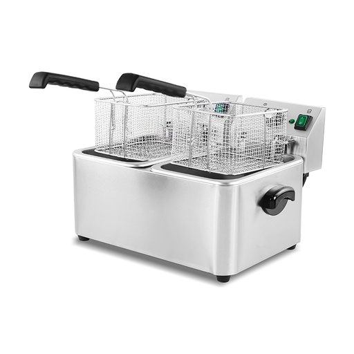 [19097063] Freidora eléctrica profesional de sobremesa 4+4 litros doble