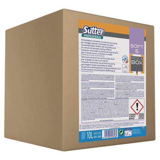 [562600] Pick A Box Soft 5. Suavizante Concentrado Con Perfume De Larga Duración Para El Lavado Automático Ds