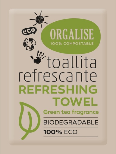 [606504] Toallita Refrescante Biodegradable Green Tea