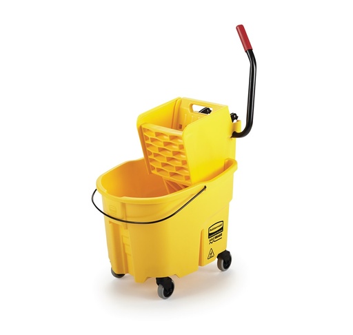 [FG758088YEL] Cubo con Prensa Lateral y Escurridor WaveBrake® 33,1 L, Amarillo