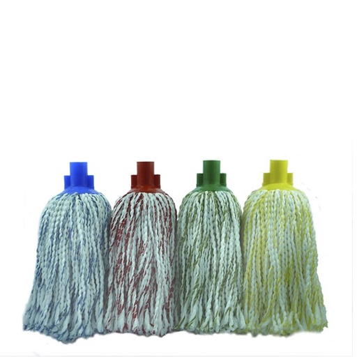 [05088AM] FREGONA HILO MICRO/COTTON BLANCO/AMARILLO 180 G