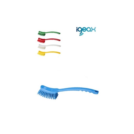 [05746-11] Cepillo Manual Mango Largo I. A. Rojo