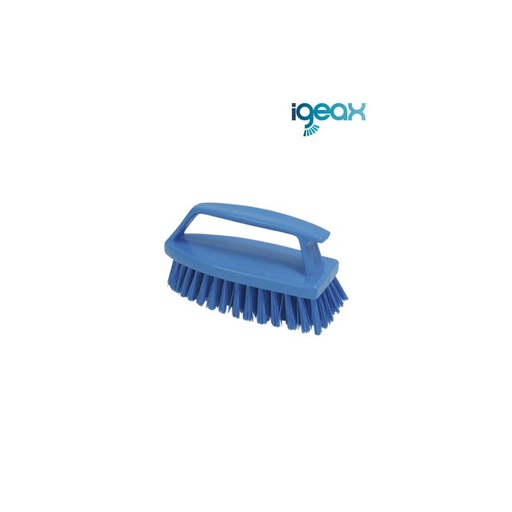[05758-10] Cepillo Manual Con Asa Fibra Dura Azul