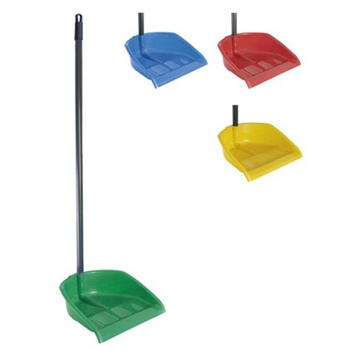 [04707GN] RECOGEDOR CON PALO ALTO SUPER VERDE