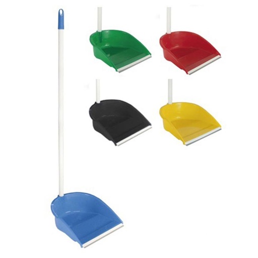 [04710AZ] RECOGEDOR CON PALO NEO CON GOMA