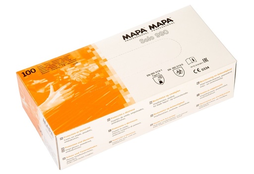 [MSP00990418] GUANTES DE VINILO SOLO 990 CON POLVO T/ 8 -8 1/2