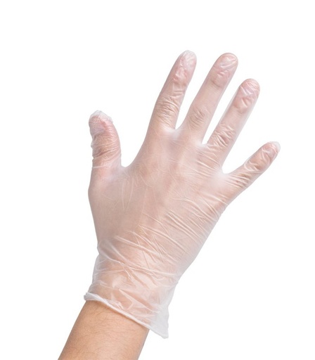 [MSP00990419] Guantes De Vinilo Solo 990 Con Polvo T/ 9-9 1/2