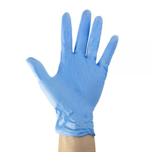 [304109G] GUANTES DE VINILO SIN POLVO AZUL T-G