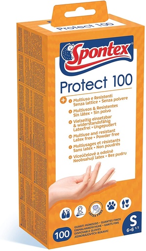 [939L] GUANTE 939 DE VINILO SIN POLVO PROTECT 100 TALLA L/8