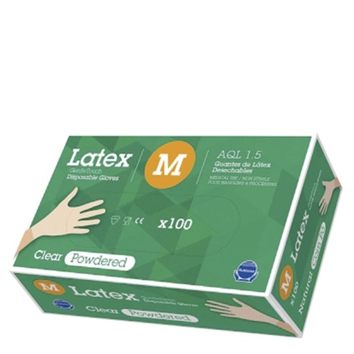 [304006P] Guantes De Látex Natural Con Polvo T-P