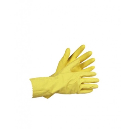 [304104G/U] GUANTE DE LÁTEX  FLOCADO AMARILLO T/G (UNIDAD)