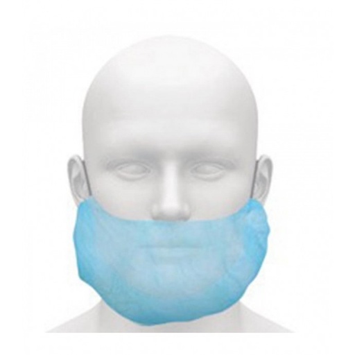 [02/02/101/PQ] Cubre Barbas Tst Pp. Detectable  Azul