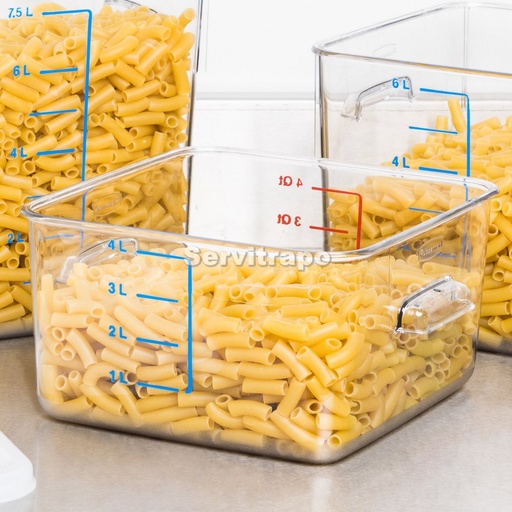 [FG630400CLR] Recipiente de Almacenaje Cuadrado Transparente 3,75 L