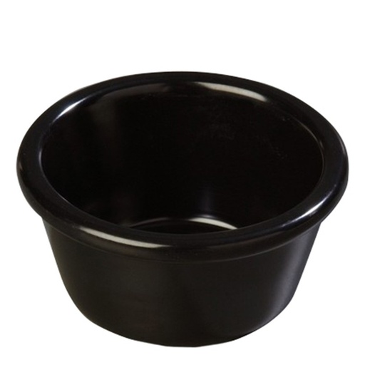 [S28503] RAMEQUÍN REDONDO LISO NEGRO 120 ML