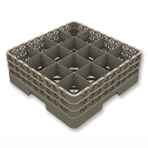 [PU5160E3] Cesta Flap Rack Abierta 16 Compartimentos + 3 Extensiones