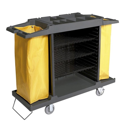 [505002GY] Carro Camarera Con 4 Estantes