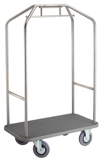 [GA915] Carro Maletero Luxe Con Plataforma Metálica Y Barra Perchera