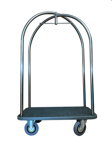 [GA910G] CARRO MALETERO GRANDE CON PLATAFORMA METÁLICA Y BARRA PERCHERA