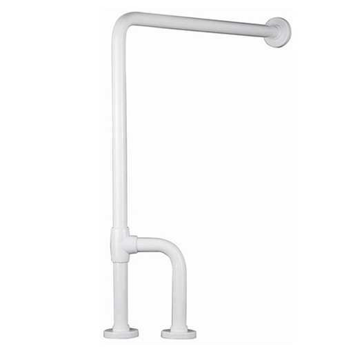 [400.030.02] ASIDERO PARED/SUELO 3 ANCLAJES 70 CM BLANCO