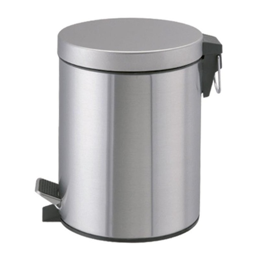 [201000BS] PAPELERA INOX CON PEDAL 3L