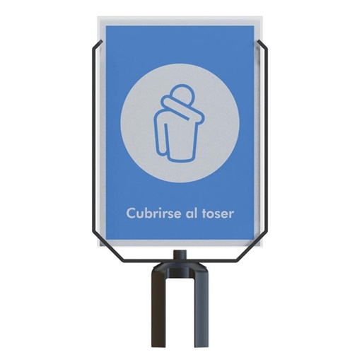 [405012PORTA] PORTACARTEL ECO A4 PARA POSTES 405012 Y 404011