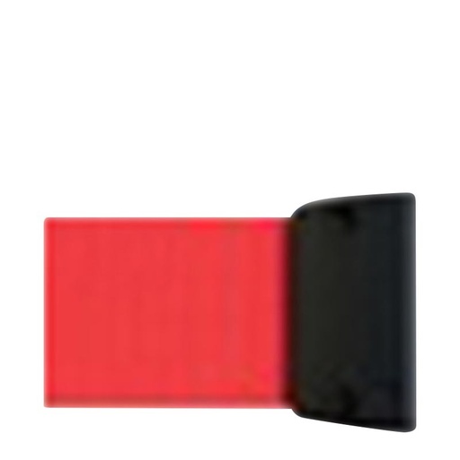 [405014NR] CABEZAL MURAL NEGRO CINTA ROJA 4 M PARA POSTES 405012 Y 404011