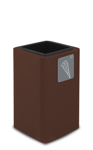 [PU90F-C06] PARAGÜERO PURE CON RECIPIENTE INTERIOR ACERO PINTADO CORTEN