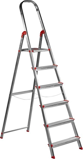 [UNI056357] ESCALERA ALUMINIO ROLSER UNICA 6 PELDAÑOS