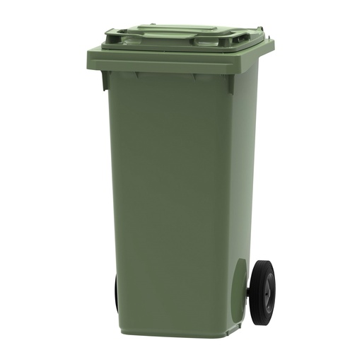 [206012GN] CONTENEDOR BASURA 2 RUEDAS 120 L VERDE