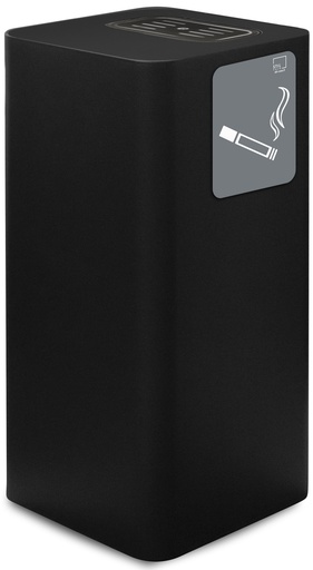 [PU50F-N07] CENICERO PURE ACERO PINTADO NEGRO