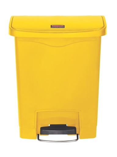 [1883573] Cubo Slim JIM® de Pedal Frontal 30 L de Resina Amarillo