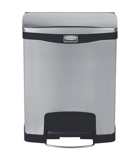 [1901985] Cubo Slim JIM® de Pedal Frontal 30 L de Acero Inoxidable Negro