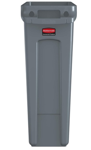 [FG354060GY] CONTENEDOR  SLIM JIM  87 L CON CANALES DE VENTILACIÓN