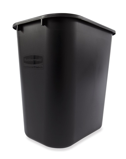 [FG295600BLA] PAPELERA RECTANGULAR 26L NEGRA