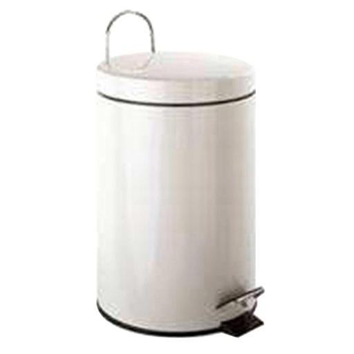 [500108] PAPELERA BLANCA 3L CON PEDAL